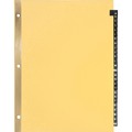 Business Source A-Z Black Leather Tab Index Dividers, PK25 01181